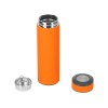 Вакуумный термос "Vacuum Flask C1", soft touch, 420мл, оранжевый
