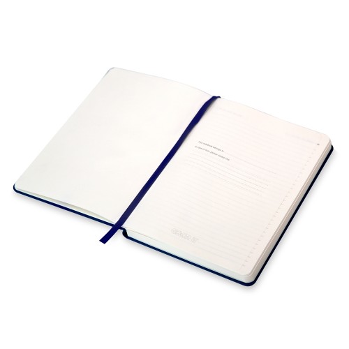 Бизнес-блокнот "С3" софт-тач с магнитом, твердая обложка, 128 листов, темно-синий