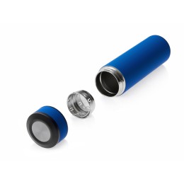 Вакуумный термос "Vacuum Flask C1", soft touch, 420мл, синий