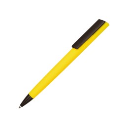 Ручка пластиковая шариковая C1 софт-тач, желтый