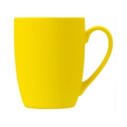 Кружка с покрытием soft-touch C1, желтый