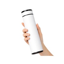 Вакуумный термос "Vacuum Flask C1", soft touch, 420мл, белый