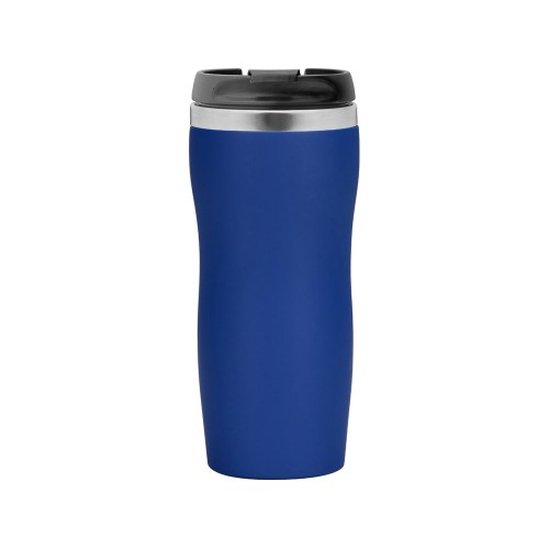 Термокружка "Double wall mug C1", soft touch, 350 мл, синий (Р)