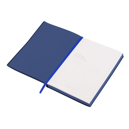 Бизнес-блокнот C1 софт-тач, гибкая обложка, 128 листов, синий