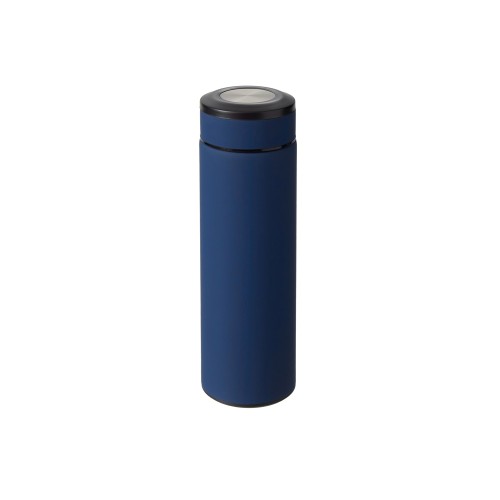 Вакуумный термос "Vacuum Flask C1", soft touch, 420мл, темно-синий