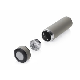 Вакуумный термос "Vacuum Flask C1", soft touch, 420мл, серый