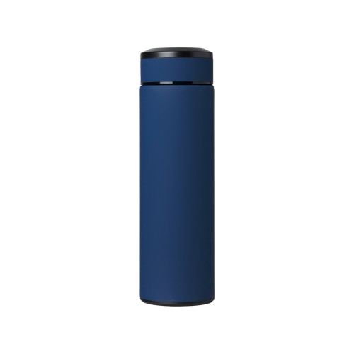 Вакуумный термос "Vacuum Flask C1", soft touch, 420мл, темно-синий