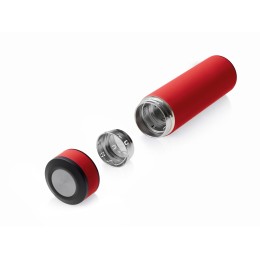 Вакуумный термос "Vacuum Flask C1", soft touch, 420мл, красный