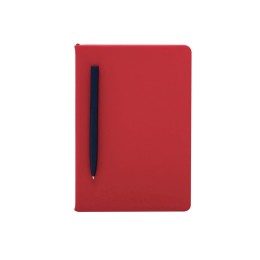 Бизнес-блокнот "С3" софт-тач с магнитом, твердая обложка, 128 листов, красный