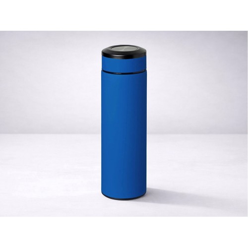 Вакуумный термос "Vacuum Flask C1", soft touch, 420мл, синий