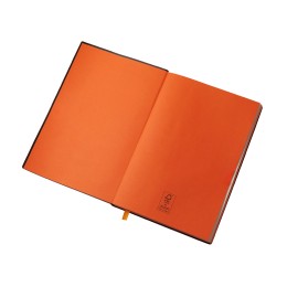 Блокнот C1 софт-тач, гибкая обложка, 128 листов, оранжевый