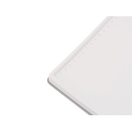 Бизнес-блокнот C2 софт-тач, твердая обложка, 128 листов, серый