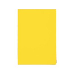 Бизнес-блокнот C1 софт-тач, гибкая обложка, 128 листов, желтый