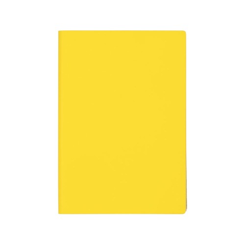 Бизнес-блокнот C1 софт-тач, гибкая обложка, 128 листов, желтый