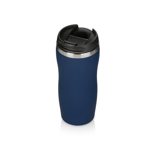 Термокружка "Double wall mug C1", soft touch, 350 мл, темно-синий