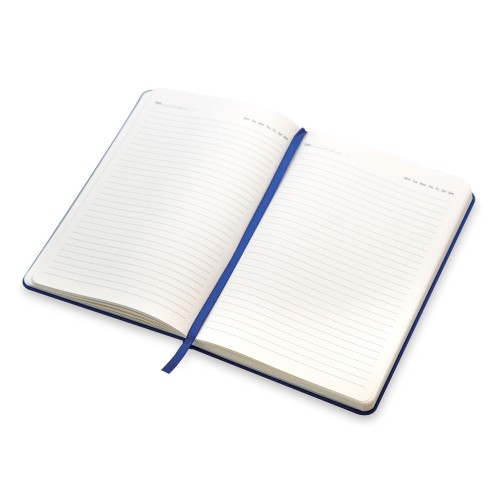 Бизнес-блокнот "С3" софт-тач с магнитом, твердая обложка, 128 листов, синий