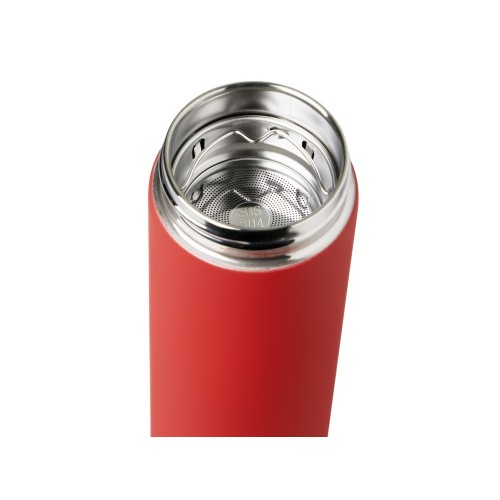 Вакуумный термос "Vacuum Flask C1", soft touch, 420мл, красный