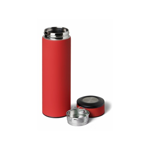 Вакуумный термос "Vacuum Flask C1", soft touch, 420мл, красный