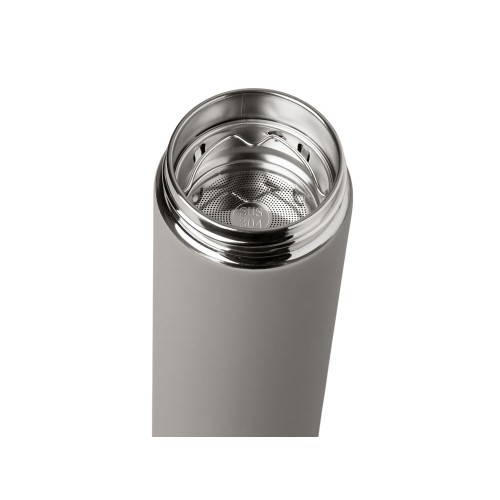 Вакуумный термос "Vacuum Flask C1", soft touch, 420мл, серый