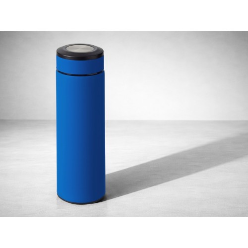 Вакуумный термос "Vacuum Flask C1", soft touch, 420мл, синий