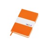 Бизнес-блокнот C2 софт-тач, твердая обложка, 128 листов, оранжевый