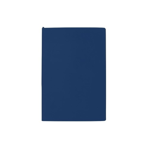 Бизнес-блокнот C1 софт-тач, гибкая обложка, 128 листов, темно-синий
