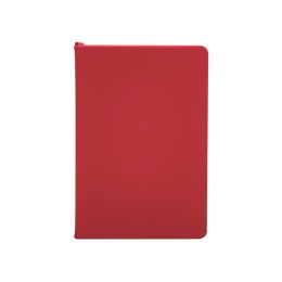 Бизнес-блокнот "С3" софт-тач с магнитом, твердая обложка, 128 листов, красный