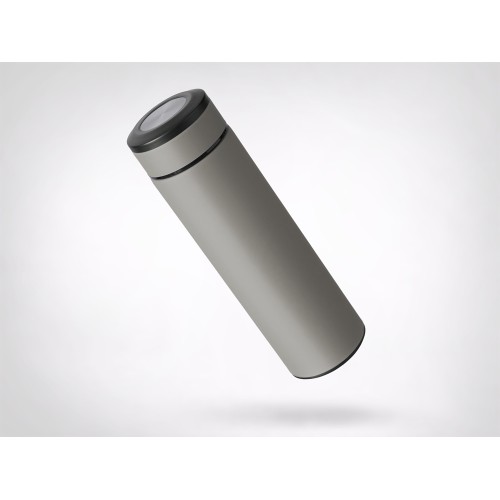 Вакуумный термос "Vacuum Flask C1", soft touch, 420мл, серый