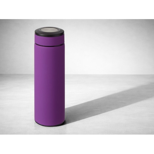 Вакуумный термос "Vacuum Flask C1", soft touch, 420мл, фиолетовый