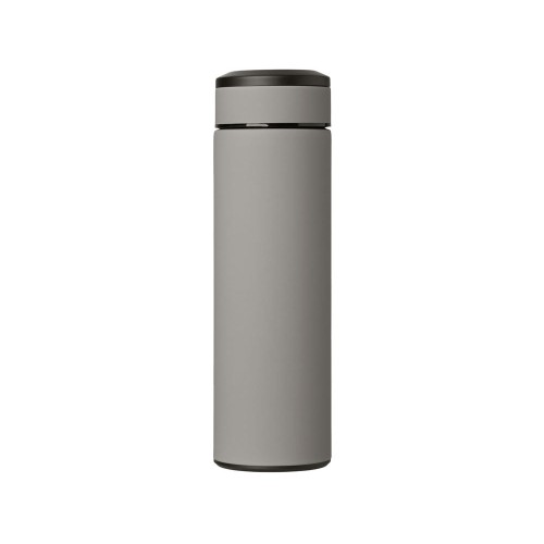 Вакуумный термос "Vacuum Flask C1", soft touch, 420мл, серый