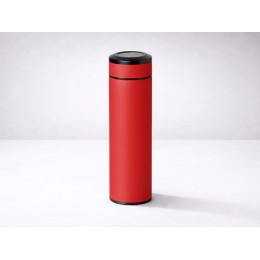 Вакуумный термос "Vacuum Flask C1", soft touch, 420мл, красный