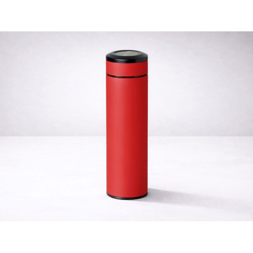 Вакуумный термос "Vacuum Flask C1", soft touch, 420мл, красный