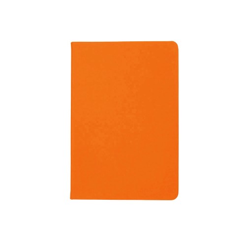 Бизнес-блокнот C2 софт-тач, твердая обложка, 128 листов, оранжевый