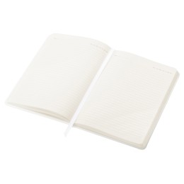 Бизнес-блокнот C2 софт-тач, твердая обложка, 128 листов, белый