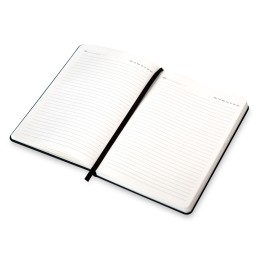 Бизнес-блокнот "С3" софт-тач с магнитом, твердая обложка, 128 листов, черный