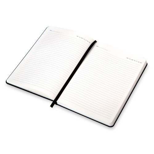 Бизнес-блокнот "С3" софт-тач с магнитом, твердая обложка, 128 листов, черный