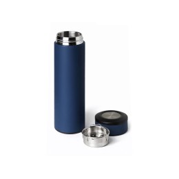 Вакуумный термос "Vacuum Flask C1", soft touch, 420мл, темно-синий