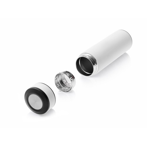 Вакуумный термос "Vacuum Flask C1", soft touch, 420мл, белый