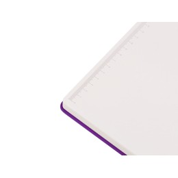 Бизнес-блокнот C2 софт-тач, твердая обложка, 128 листов, фиолетовый