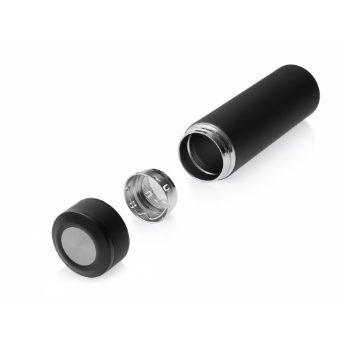 Вакуумный термос "Vacuum Flask C1", soft touch, 420мл, черный