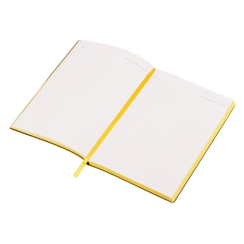 Бизнес-блокнот C1 софт-тач, гибкая обложка, 128 листов, желтый