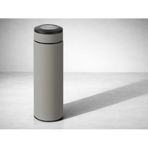 Вакуумный термос "Vacuum Flask C1", soft touch, 420мл, серый