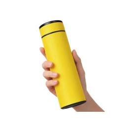 Вакуумный термос "Vacuum Flask C1", soft touch, 420мл, желтый