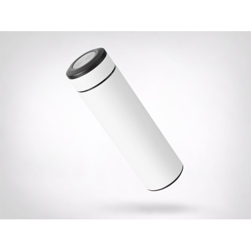 Вакуумный термос "Vacuum Flask C1", soft touch, 420мл, белый