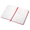Бизнес-блокнот "С3" софт-тач с магнитом, твердая обложка, 128 листов, красный