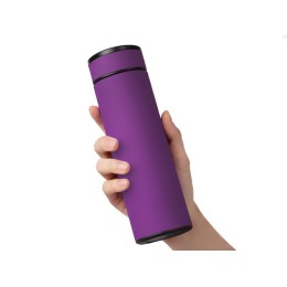 Вакуумный термос "Vacuum Flask C1", soft touch, 420мл, фиолетовый