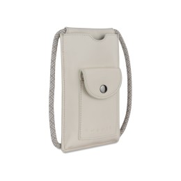 Сумка-чехол для мобильного телефона BUGATTI АЛМАТА | ALMATA, бежевая, полиуретан, 11x2x18 см