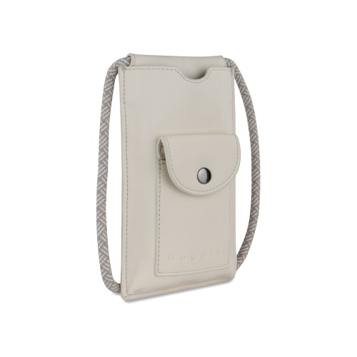 Сумка-чехол для мобильного телефона BUGATTI АЛМАТА | ALMATA, бежевая, полиуретан, 11x2x18 см