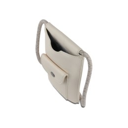 Сумка-чехол для мобильного телефона BUGATTI АЛМАТА | ALMATA, бежевая, полиуретан, 11x2x18 см