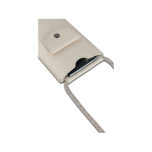 Сумка-чехол для мобильного телефона BUGATTI АЛМАТА | ALMATA, бежевая, полиуретан, 11x2x18 см